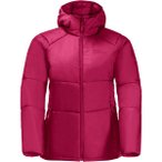 JACK WOLFSKIN Damen Funktionsjacke BERGLAND INS HOODY W, Größe S in Rot