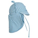 Huttelihut - Kid's Sun Hat with Ears UV60 - Cap Gr 44 cm - 3-6 Months blau/türk