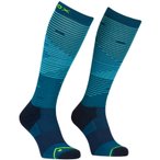 Ortovox Men's All Mountain Long Socks - Wanderstrümpfe 45/47 petrol blue