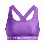 Under Armour Crossback Mid Damen Sport-BH ( Violett XS Größe,)