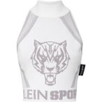 PLEIN SPORT Sporttop, Größe M in Weiß