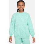 NIKE Kinder Sweatshirt G NSW CLUB FLC OVRSZD CRW LOGO, Größe S in Weiß