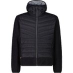 CMP Herren Kapuzensweat MAN JACKET HYBRID FIX HOOD, Größe 50 in Schwarz