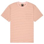 Quiksilver - Lopaz Striped S/S Pocket - T-Shirt Gr S rosa