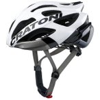 CRATONI Road Fahrradhelm C-Bolt weiß/schwarz glanz, Größe 53-56cm in Blau