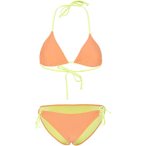 CHIEMSEE Bikini-Set mit Kontrastfutter, Größe 34 A/B in Orange