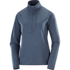 Salomon Essential Lightwarm HZ  Damen  Pullover blau Größe XS Trekking  Atmung