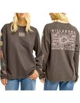 Billabong - T-shirt manches longues en coton recyclé - Adiv Stamp LS Tee Black 