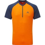 Mountain Equipment Nava SS ZIP T Men orange pepper/dusk/EU 48 - 50 UK  S