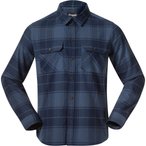 Bergans Nordmarka Flannel  Herren  Hemden blau Größe S Trekking  Hautfreundlic
