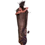 COCOON Silk MummyLiner - Seiden-Schlafsack muddy elephant