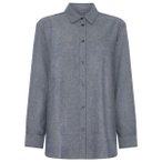 KnowledgeCotton Apparel - Women's Regular Fit Heavy Twill - Bluse Gr XS grau