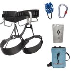 Black Diamond Momentum 4S Package Kletterset (Größe 84-91CM, grau)