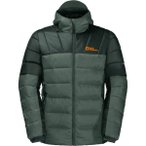 JACK WOLFSKIN Herren Funktionsjacke NEBELHORN DOWN HOODY M, Größe XL in Grün