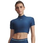 Under Armour HeatGear Crop Damen T-Shirt ( Dunkelblau XL)