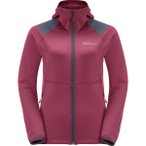 JACK WOLFSKIN Damen Unterjacke KOLBENBERG HOODED FZ W, Größe S in Lila