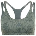 adidas - Women's Optime Workout Snake Strappy Light Support - Sport-BH Gr XL oli