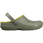 Crocs Kinder Classic Lined Clog Sandale (Größe 32 , gruen)