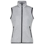 CMP - Women's Vest Jacquard Knitted - Fleeceweste Gr 34 grau