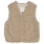 Mazine - Women's Faux-Fur Vest - Fleeceweste Gr XXL beige