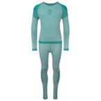 Trollkids - Kid's Hemsedal Baselayer Set - Kunstfaserunterwäsche Gr 164 türkis
