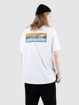 Patagonia Boardshort Logo Pocket Responsibili T-Shirt white Gr. M