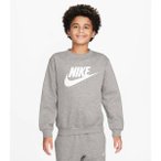 NIKE Kinder Sweatshirt K NSW CLUB FLC CREW LS HBR, Größe M in Silber