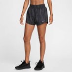 NIKE Damen Shorts Da W NK ONE DF HR 3IN BR AOP, Größe S in Grau