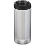 Klean Kanteen TKWide 12oz - vakuumisoliert brushed stainless/cafÃ© cap/355ml -