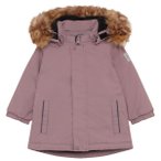 Color Kids - Baby Girl's Parka with Fake Fur - Winterjacke Gr 98 rosa