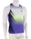 New Balance Race Day Ultra Light Printed Herren Tanktop-Lila-S