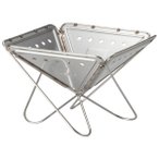 Snow Peak - Pack & Carry Fireplace - Trockenbrennstoffkocher Gr L metallic