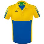 ERIMA Herren Six Wings Poloshirt, Größe S in Blau