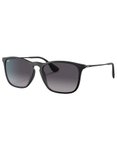 Rayban - Lifestyle-Sonnenbrillen - Chris Matte Rubber Black Light Grey Gradient 