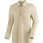 MAIER SPORTS Damen Polo Long Piquee Polo W, Größe M in Braun