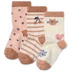 LIEWOOD - Kid's Silas Socks 3-Pack - Multifunktionssocken 33-36 beige