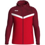 JAKO Kinder Kapuzensweat Kapuzenjacke Iconic, Größe 128 in Rot