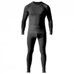 Maier Sports - Wäsche-Set Adrian - Kunstfaserunterwäsche Gr S schwarz/grau