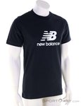 New Balance Sport Essentials Logo Herren T-Shirt-Schwarz-L