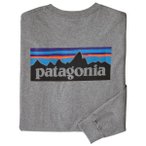 Patagonia - L/S P-6 Logo Responsibili-Tee - Longsleeve Gr S grau