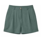 Mazine - Women's Pleated Viscose Shorts - Shorts Gr XS oliv