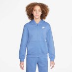 NIKE Kinder Unterjacke K NSW CLUB FLC HD FZ LS LBR, Größe S in Weiß