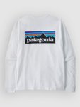 Patagonia P-6 Logo Responsibili Longsleeve fiber white Gr. XL