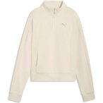 PUMA Damen Sweatshirt CLASS Relaxed Half-Zip Crew, Größe M in Pink