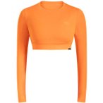 SMILODOX Crop Longsleeve Thalina, Größe XS in Orange