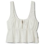 Brixton - Women's The Abigail Tie Top - Top Gr M weiß/grau