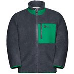Jack Wolfskin Ice Curl  Kinder  Fleecejacke schwarz Größe 164 Lifestyle Atmung