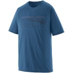 Patagonia Cap Cool Trail Stratapeaks  Herren  T-Shirts blau Größe S Trekking  
