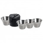 Origin Outdoors - Becherset 4 in 1 Gr je 30 ml grau