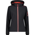 CMP Softshell   Damen  Softshelljacke grau Größe XXS Trekking  Elastisch Wasse